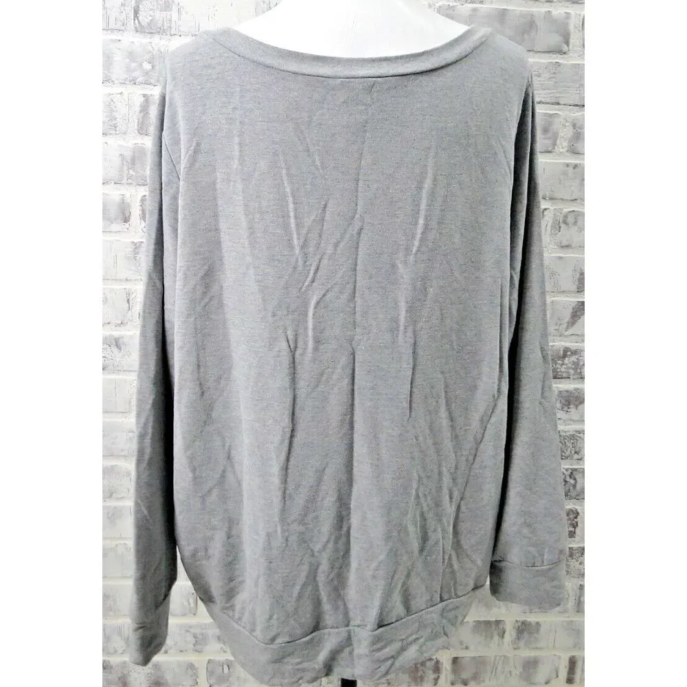 Rebel‎ Wilson for Torrid Patchwork Sweatshirt size 2 Free Shipping! Pre-owned